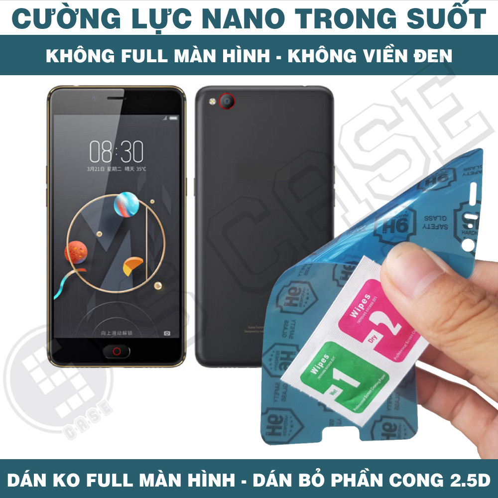 Cường Lực Nano Cho ZTE Nubia N2 N1 Lite - Trong Suốt, Không Full Màn, Không Viền Đen