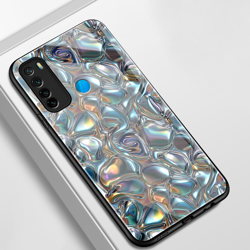 Ốp Lưng Cho Xiaomi Redmi Note 8 8T 8 Pro Điện Thoại Pebble Vỏ Kính Chống Sốc