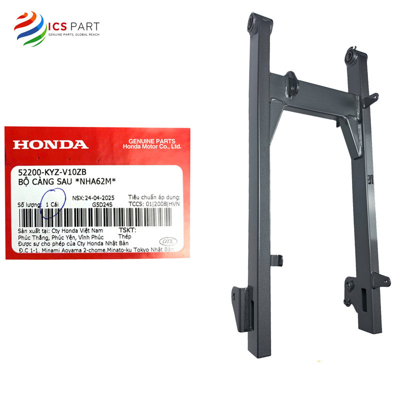 52200KYZV10ZB |  Càng, Gắp, Chữ H Sau Xe  Sau Fu 125, Future 125  2011 - 2016 *NHA62M* Màu Xám Honda
