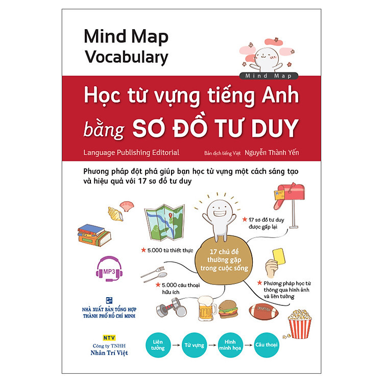 Sách Mind Map Vocabulary - Học Từ Vựng Tiếng Anh Bằng Sơ Đồ Tư Duy (Kèm file MP3) - Nhân Trí Việt