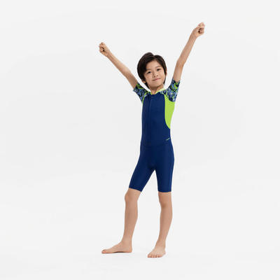 Đồ bơi bé trai ngắn tay DECATHLON Shorty 100 xanh dương mã 8985417
