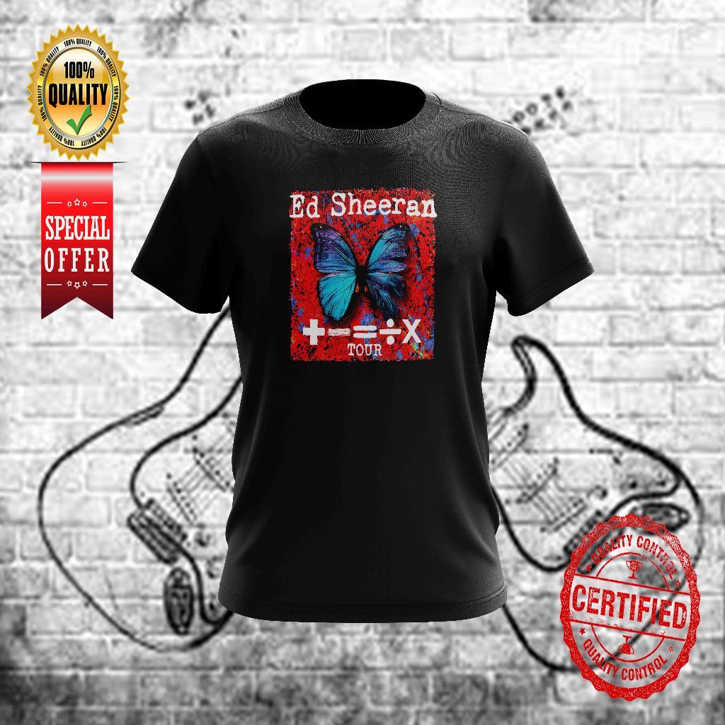 Áo thun hình bướm Ed Sheeran Tour