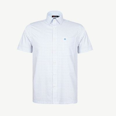 Áo sơ mi nam KHATOCO Tailor Fit ngắn tay A1MN538T2-CNCR842-2710-N