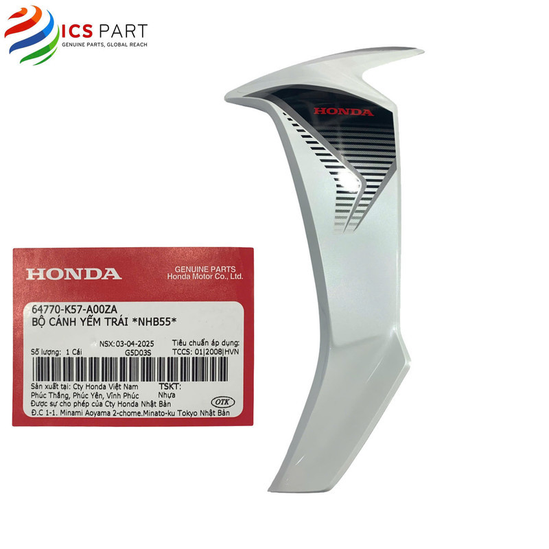 64770K57A00ZA |  Cánh Yếm, Bửng Yếm, Ốp Yếm Ngoài  Trái   Wave Blade Số 110  2014 - 2026 *NHB55P* Mà