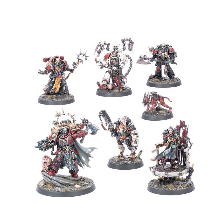 CHAOS SPACE MARINES: HURON BLACKHEART AND THE MASTERS OF THE MAELSTROM - Mô hình Warhammer