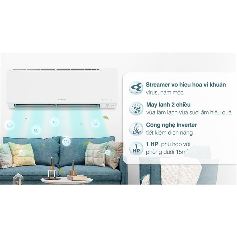 Máy lạnh AQUA Inverter 1 HP AQA-RV10QA3 2025 - THÁI LAN (LIKE NEW) - Bảo Hành Chính Hãng