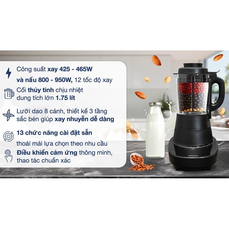 Máy làm sữa hạt đa năng Panasonic MX-HG6401KRA 2024 Điện Máy KHO RẺ
