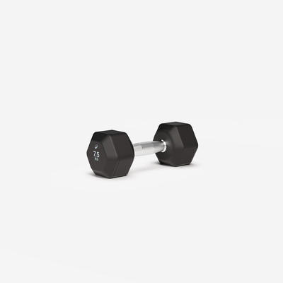 Tạ lục giác 7,5 kg DECATHLON PRO đen mã 8930819