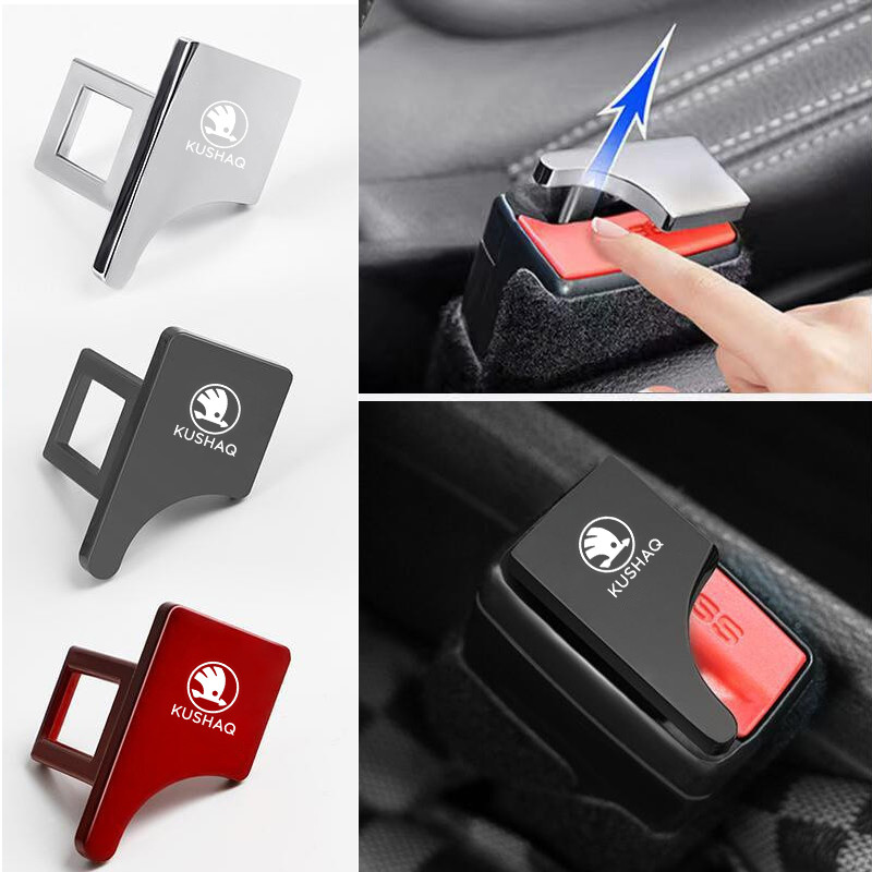 Dành Cho Xe Skoda Kushaq An Toàn Dây An Toàn Khóa Ẩn Kẹp Phụ Kiện