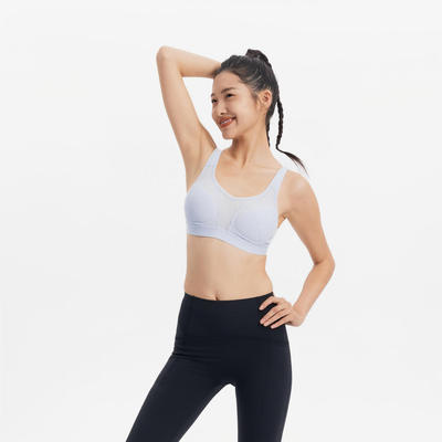 Áo bra thể thao nữ nâng đỡ cao, có thể điều chỉnh dây DECATHLON Tím mã 8975848