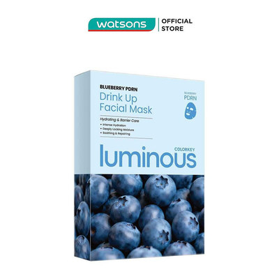 Mặt Nạ Colorkey Luminous Blueberry PDRN Drink Up Facial Mask 25mlx10