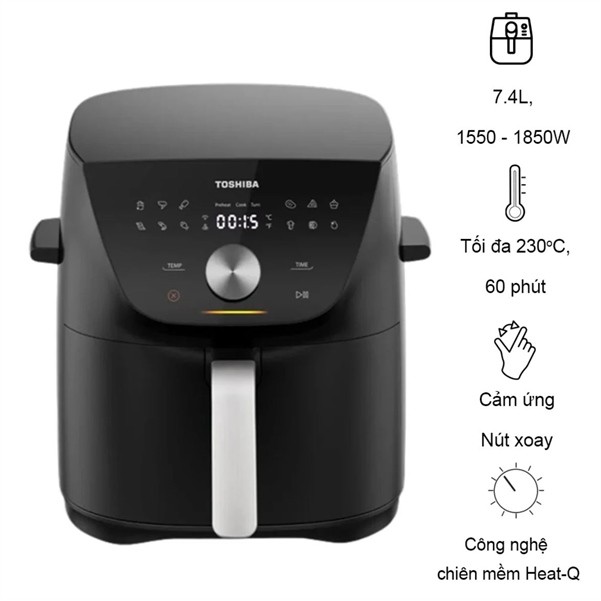 Nồi Chiên Không Dầu Toshiba AF-74CS1SRVN(H) Điện Máy KHO RẺ