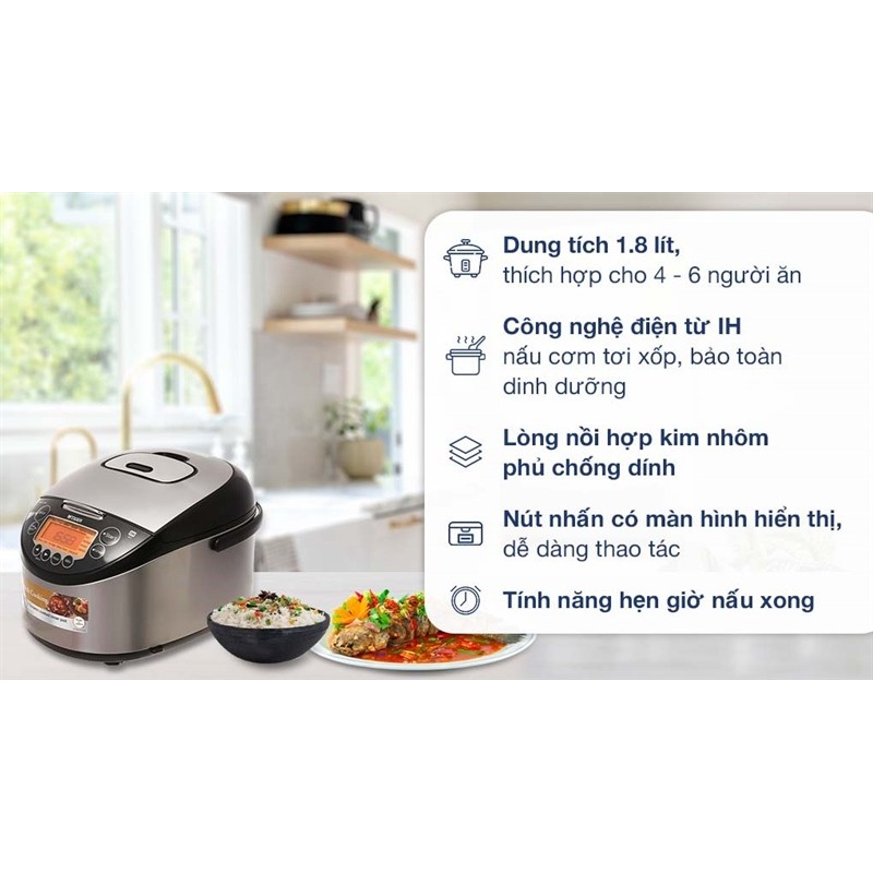 Nồi cơm cao tần Tiger 1.8 lít JKT-D18V Bảo hành chính hãng