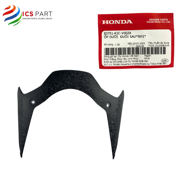83751K2CV00ZA |  Ốp Đuôi , Ốp Củ Hậu  Sau    Vision 110  2021 - 2025 *NH1* Màu Đen Honda