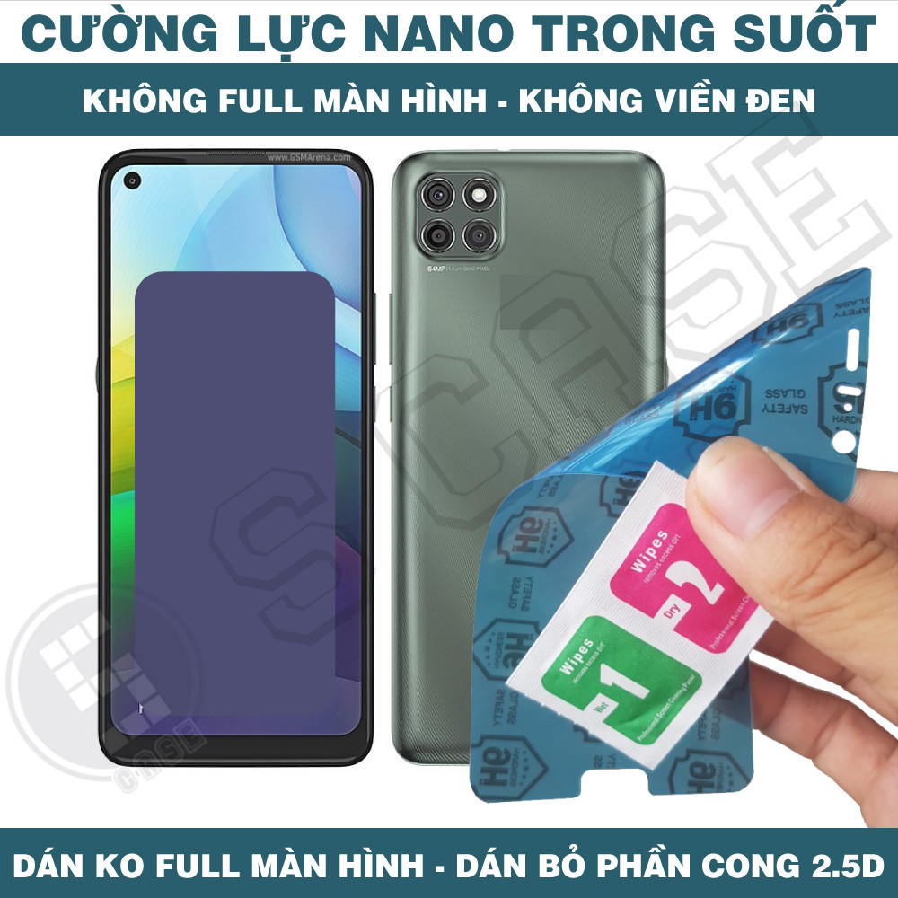 Cường Lực Nano Cho Motorola Moto G9 Play G9 Plus G9 Power - Trong Suốt, Không Full Màn, Không Viền Đ