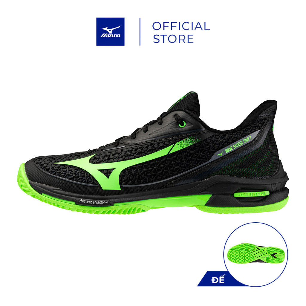 Giày Tennis UNISEX WAVE EXCEED TOUR 7 PADEL -Đen Xanh - 61GB267735