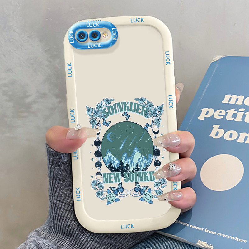 Ốp Lưng Realme C2 C2s OPPO A1K Silicon Case Vẽ Bướm nhỏ