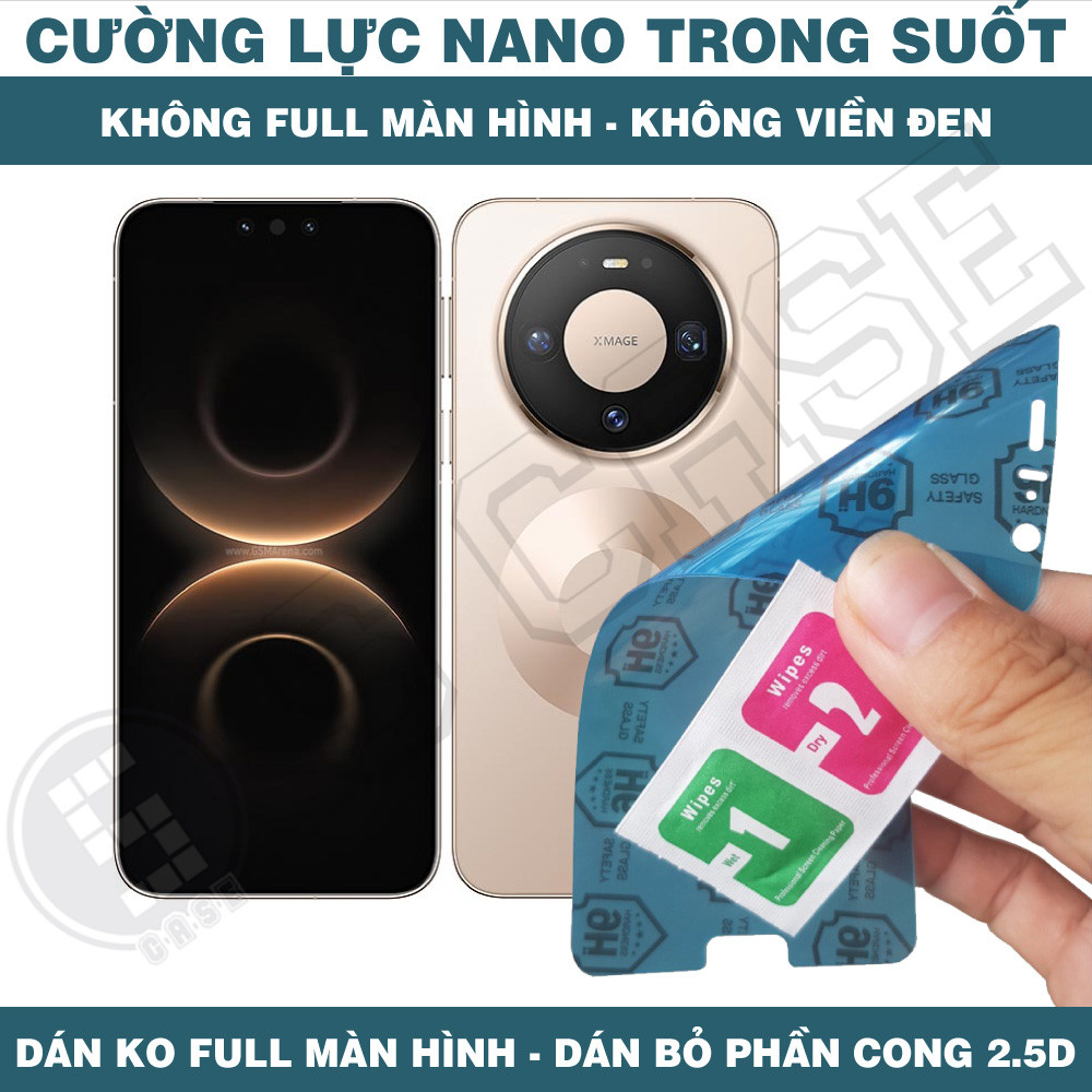 Cường Lực Nano Cho Huawei Mate 80 Pro Max 80 RS Ultimate - Trong Suốt, Không Full Màn, Không Viền Đe