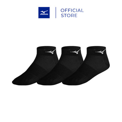 Vớ/Tất chạy bộ UNISEX TRAINING MID 3P - Đen 67UU95098