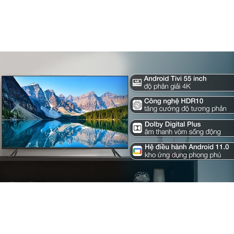 Android Tivi Casper 4K 55 inch 55UGA610 - Việt Nam Bảo hành chính hãng