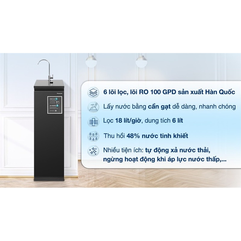 Máy lọc nước RO Panasonic TK-CA811K-VN 6 lõi - MALAYSIA Bảo hành chính hãng