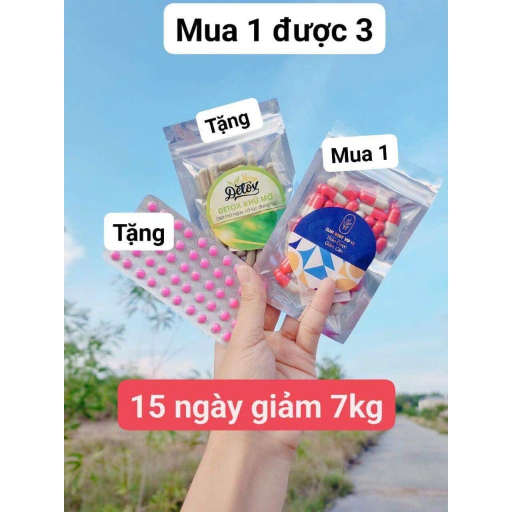 COMBO SÉT HỒNG BODY X3 BỘ 3 MÓN SLIM BODY NEW