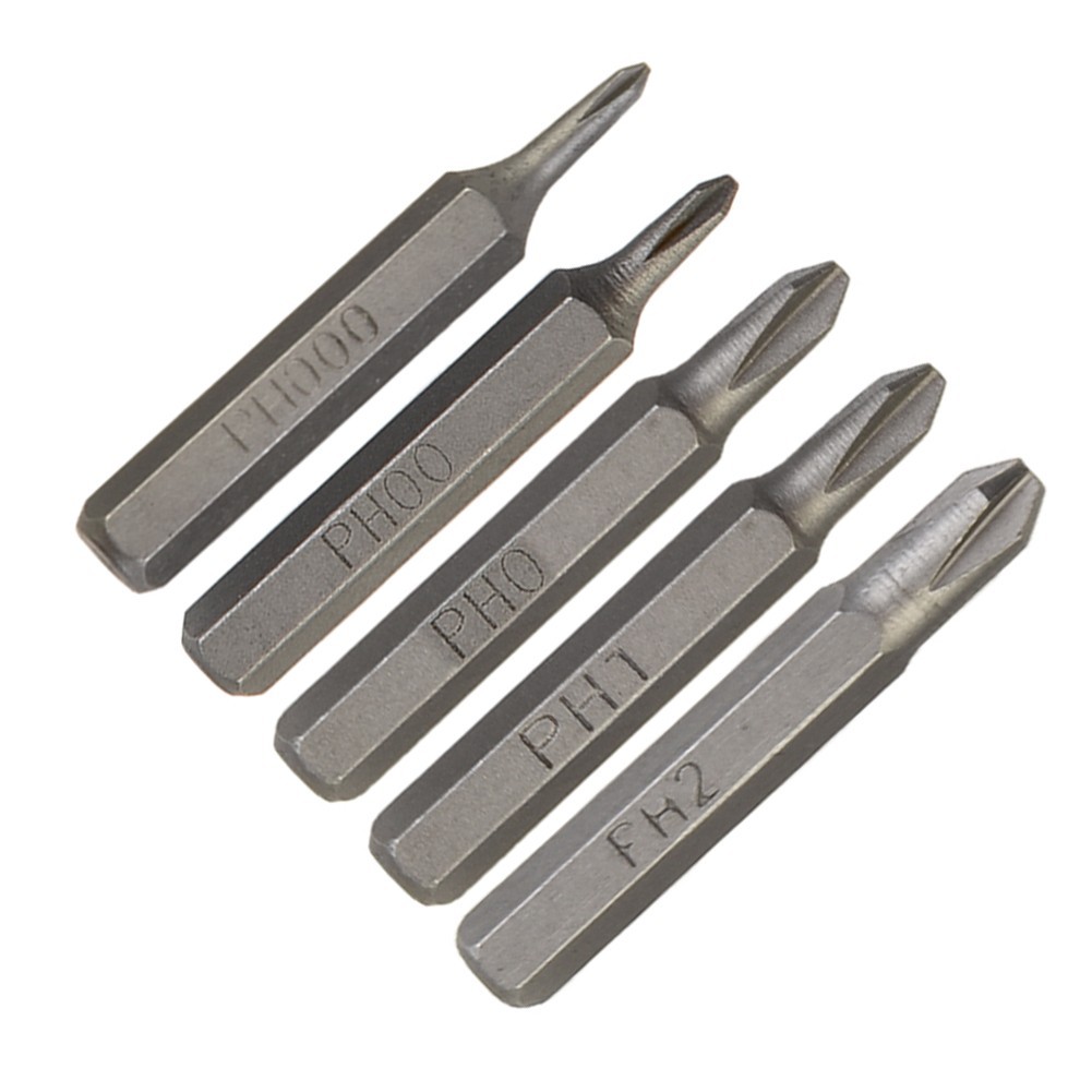 YRYN _ COD H4 × 28mm Mũi tuốc nơ vít chéo PH0000 PH000 PH00 PH0 PH1 PH2 4mm Chuôi lục giác