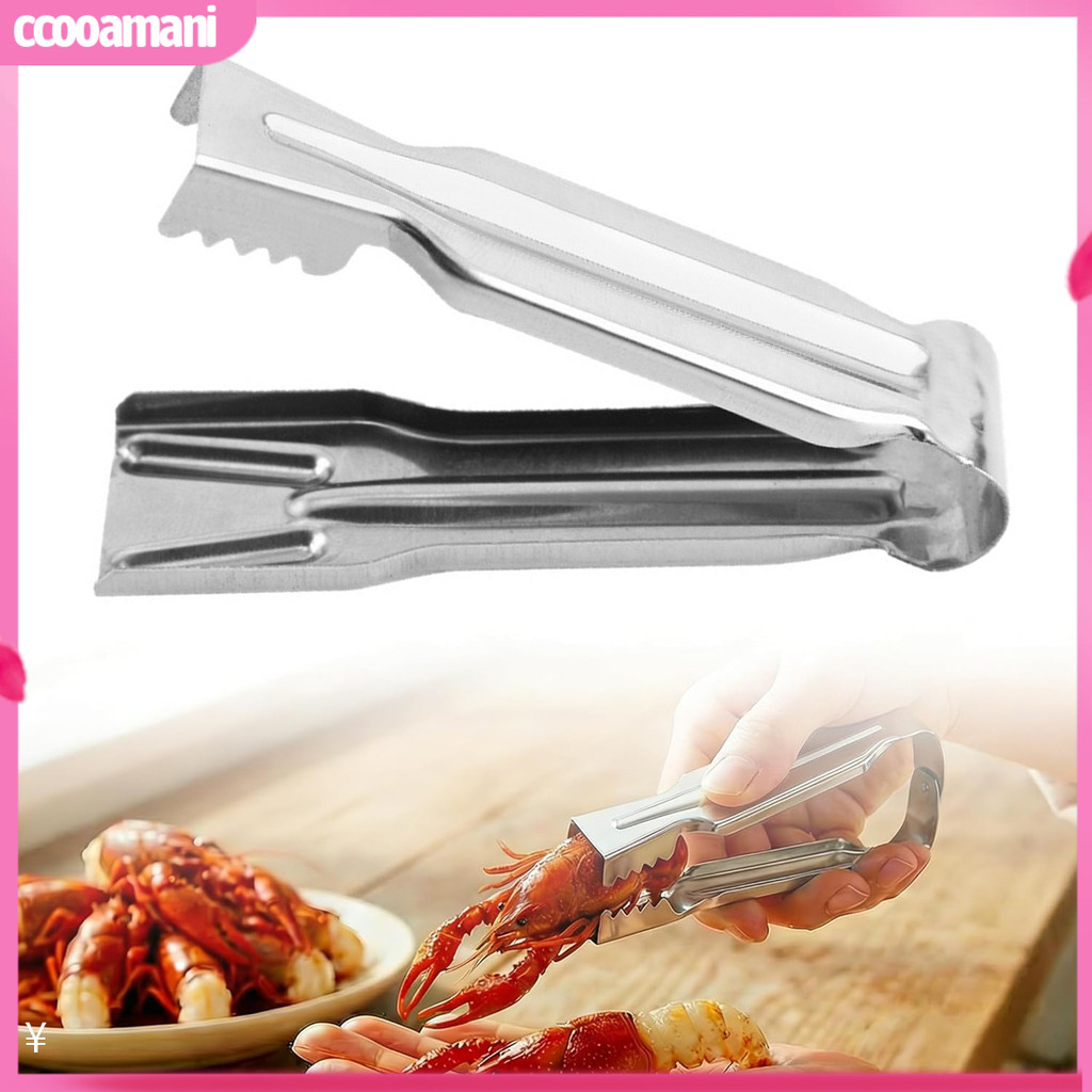 [ccooamani.]Dụng cụ gọt vỏ tôm hùm bằng thép không gỉ Dụng cụ mở vỏ tôm hùm có răng cưa dễ dàng Vỏ s