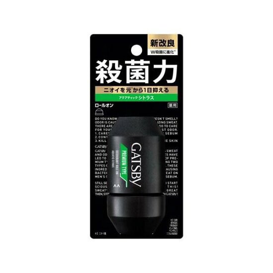 Gatsby Loại cao cấp khử mùi Roll-On Aquatic Citrus 60ml [GATSBY]