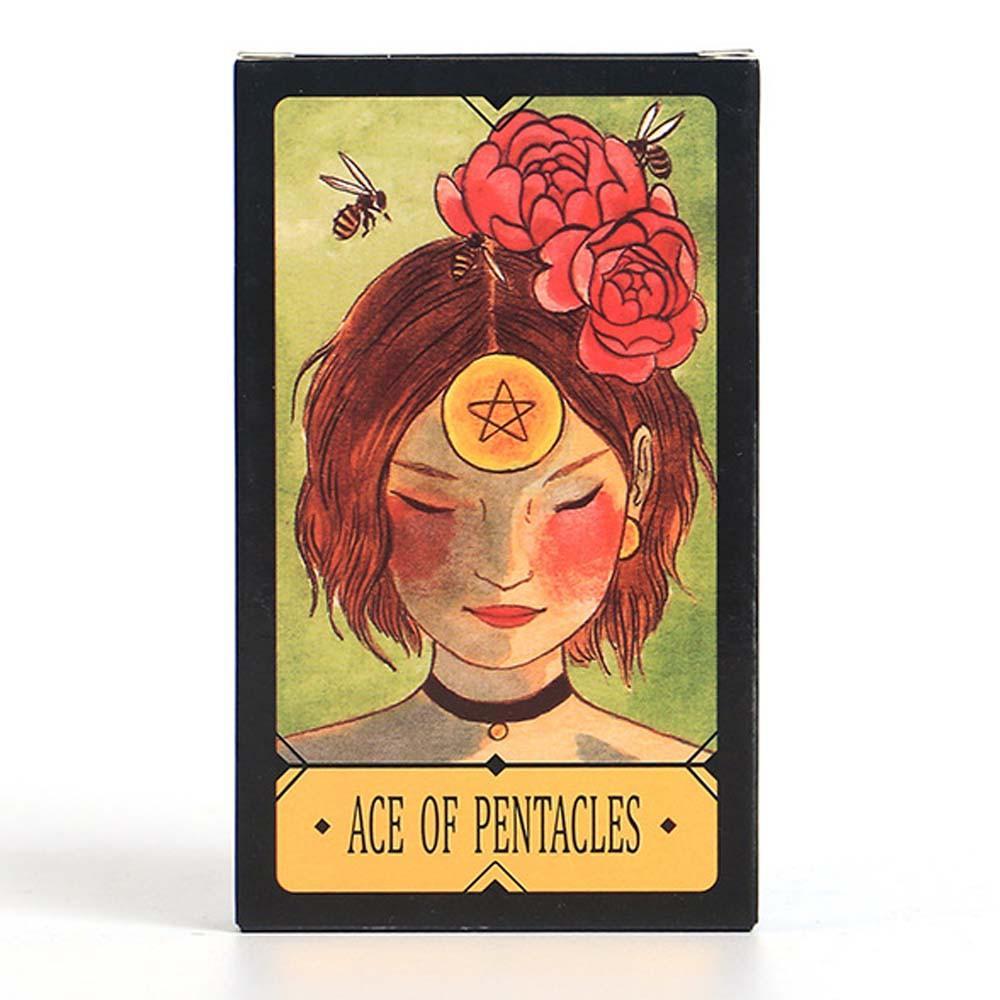 Trò chơi bài thủ công bằng giấy Ace of Pentacles 12x7 cm