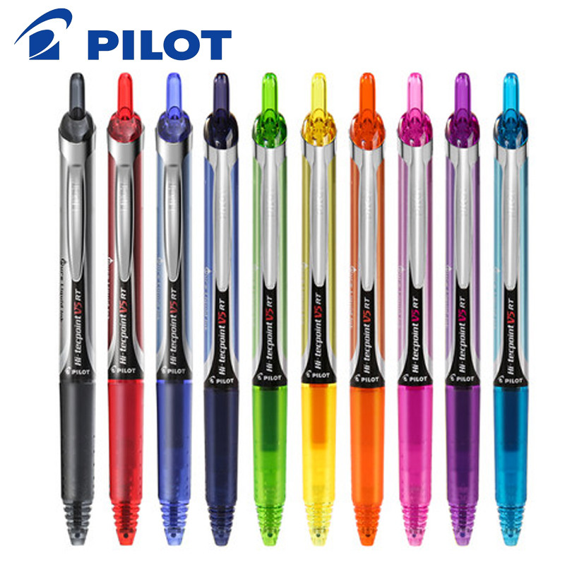 Bút/ Ruột Mực Nước Pilot Hi-Techpoint V5 RT (BXRT-V5) - Ngòi Kim Siêu Mảnh 0.5mm, Dạng Bấm Tiện Lợi,