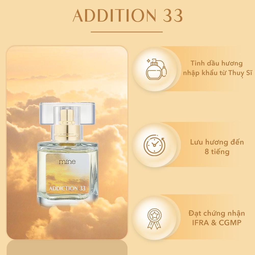 MBB Chính Hãng - Nước Hoa Nữ Mine Addiction 33 9/30ml - Chiều Nắng Vàng