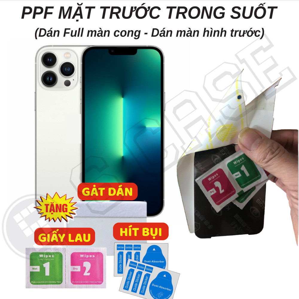 Dán PPF Full Màn Trong Suốt Cho iphone 13 Pro Max iphone 13 Mini 13 Promax