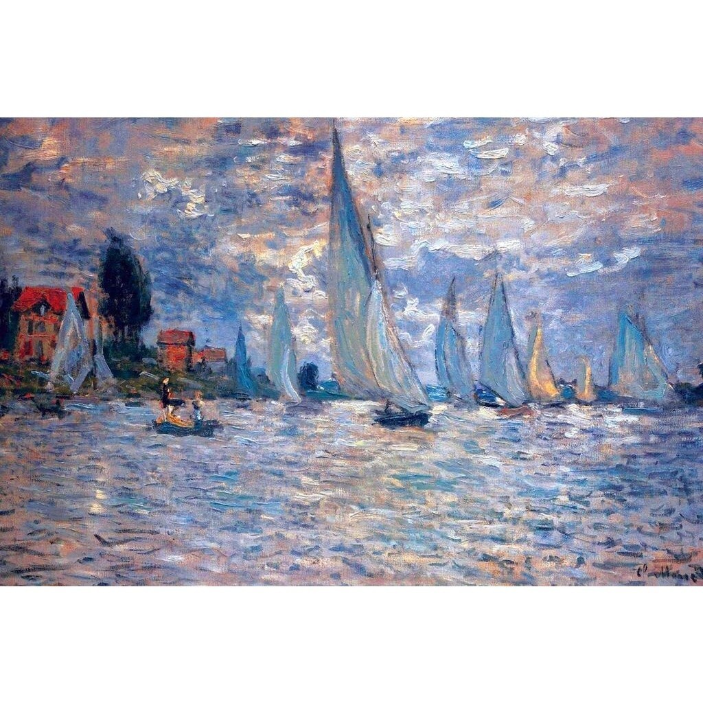 Siêu Claude Monet Les Barques Nghệ Thuật Ấn Tượng Áp Phích Claude Monet In Tranh Phong Cảnh Thiên Nh
