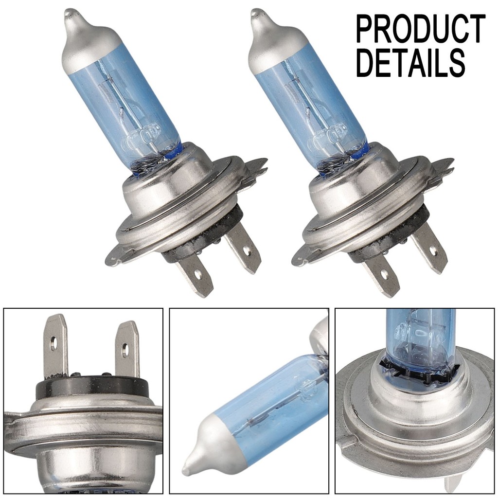 [Hot-OT] 2 Bóng Đèn Pha Halogen H7 55W 12V 6000K Sáng Bóng Đèn Trắng