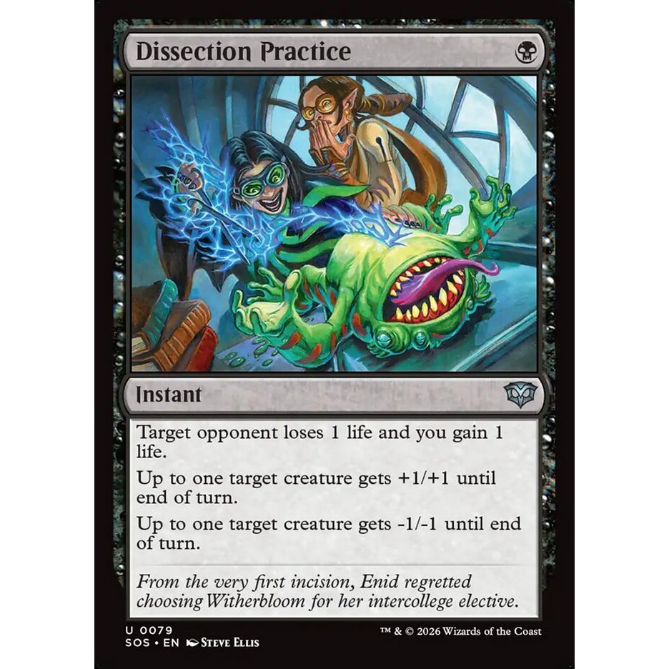 Dissection Practice - uncommon - normal - SOS - 79 - (Uncom, Common) - Magic The Gathering