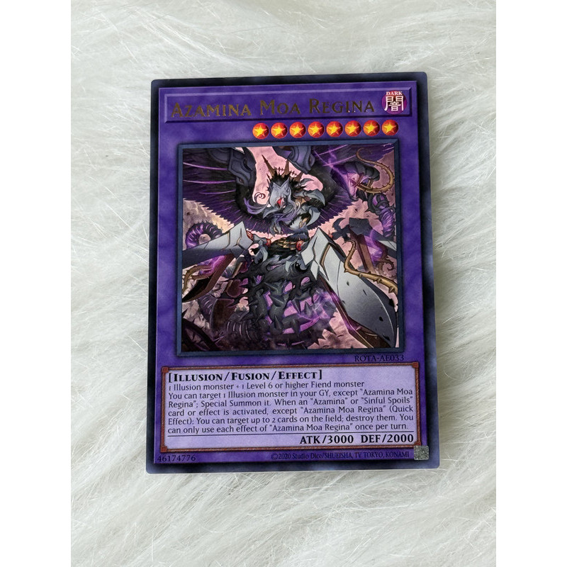Thẻ bài Yugioh Tiếng Anh chính hãng:  "Azamina Moa Regina" (ROTA-AE033)
