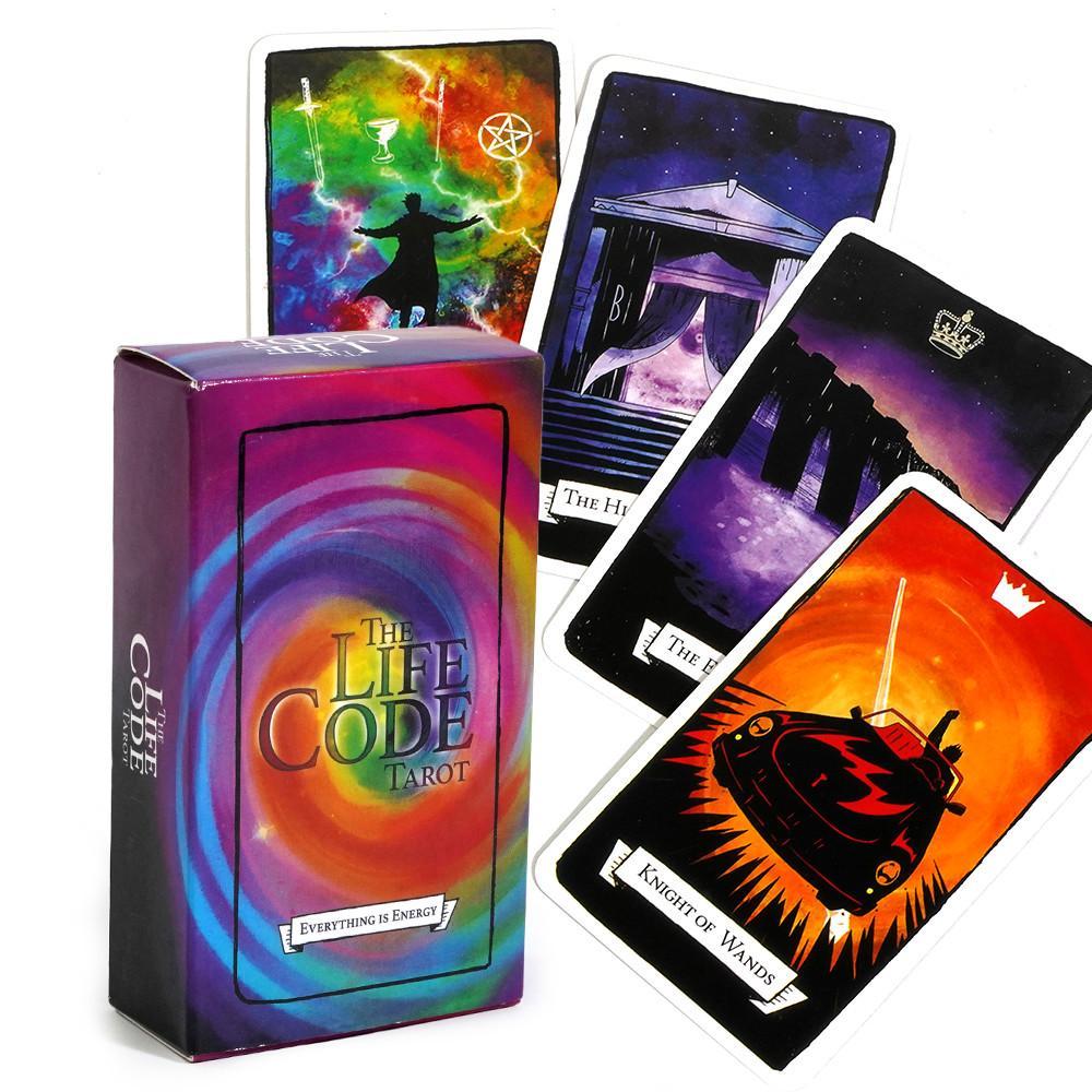 10.3 * 6cm The Life Code Tarot của Janis King Matt Corvis 78 lá bài Fortune Telling Game Công cụ bói