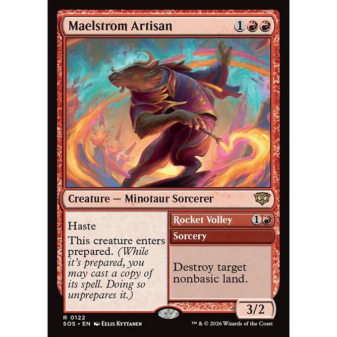 Magic: The Gathering - Secrets of Strixhaven - Maelstrom Artisan // Rocket Volley (122)