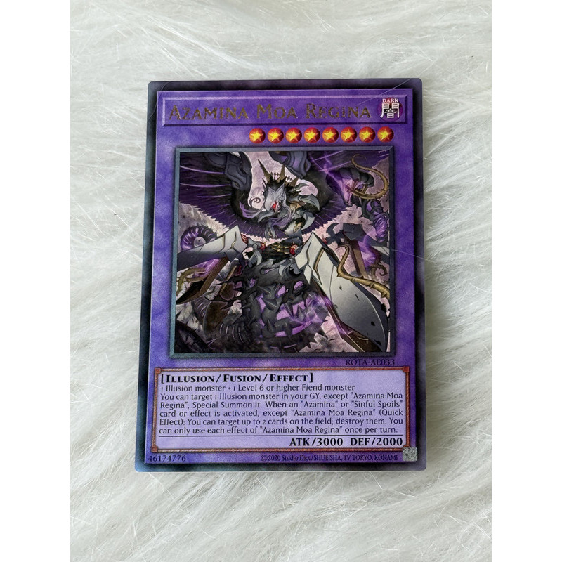 Thẻ bài Yugioh Tiếng Anh chính hãng:  "Azamina Moa Regina" (ROTA-AE033)