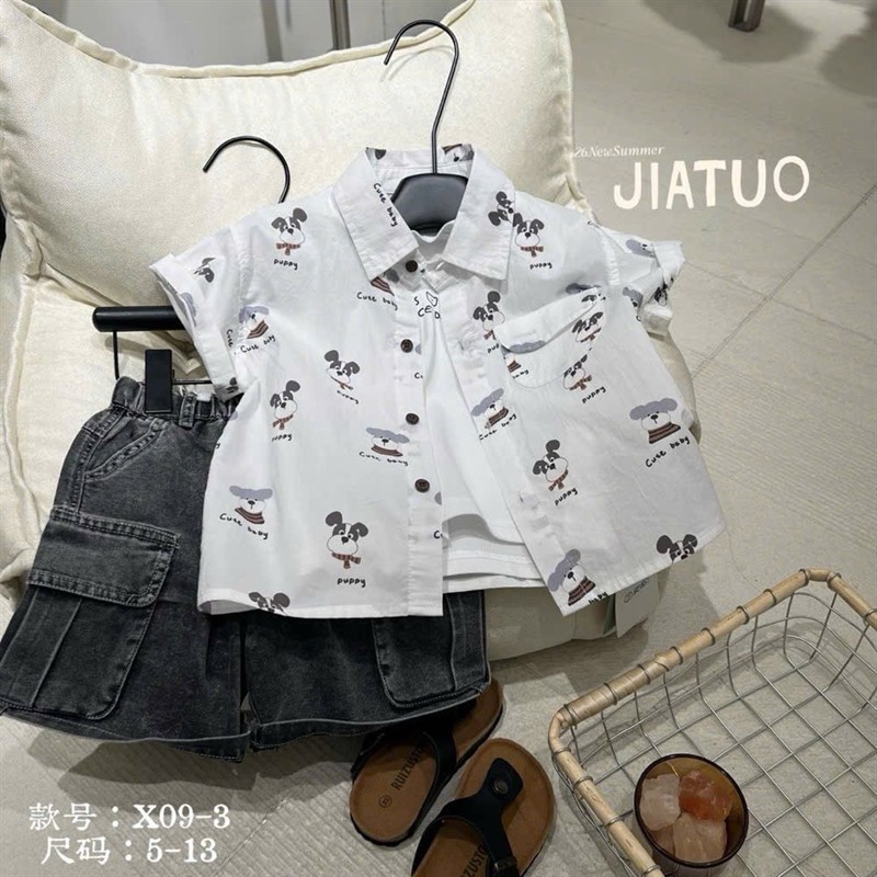 H26/ Sơ mi họa tiết X09-3