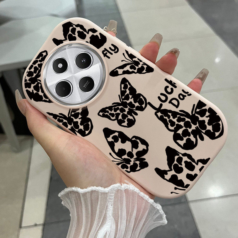 Ốp Lưng Áp dụng cho Xiaomi Redmi 14C 4G 14C 5G A4 5G 14R 5G POCO C75 4G C75 5G Case Silicone Bướm nh