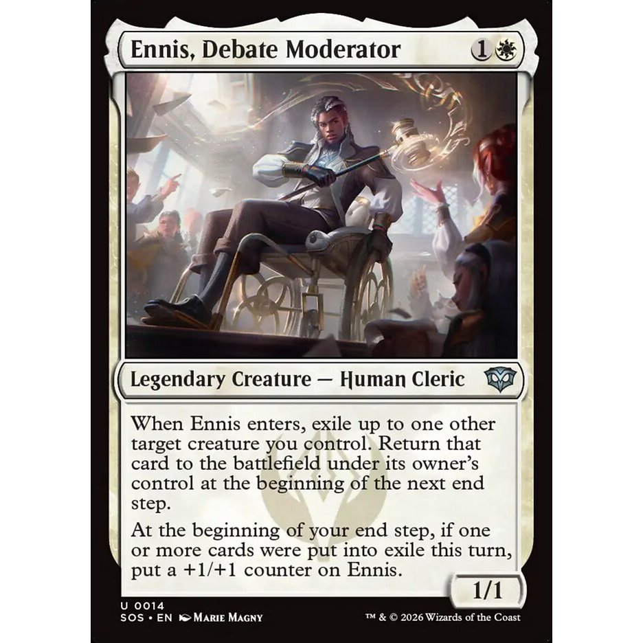 Ennis, Debate Moderator - uncommon - normal - SOS - 14 - (Uncom, Common) - Magic The Gathering