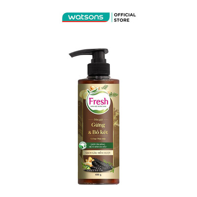 Dầu Gội Fresh Thảo Mộc Dưỡng Sinh Sạch Gàu Mềm Mượt 480g