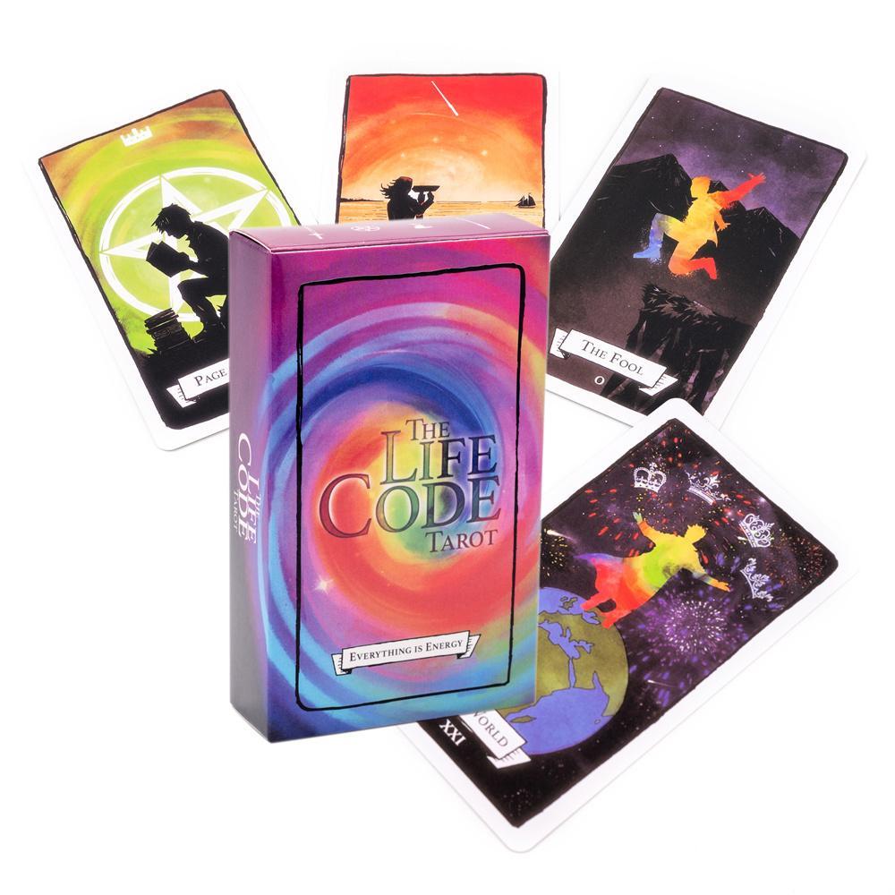 12 * 7cm The Life Code Tarot của Janis King Matt Corvis 78 lá bài Fortune Telling Game Công cụ bói t