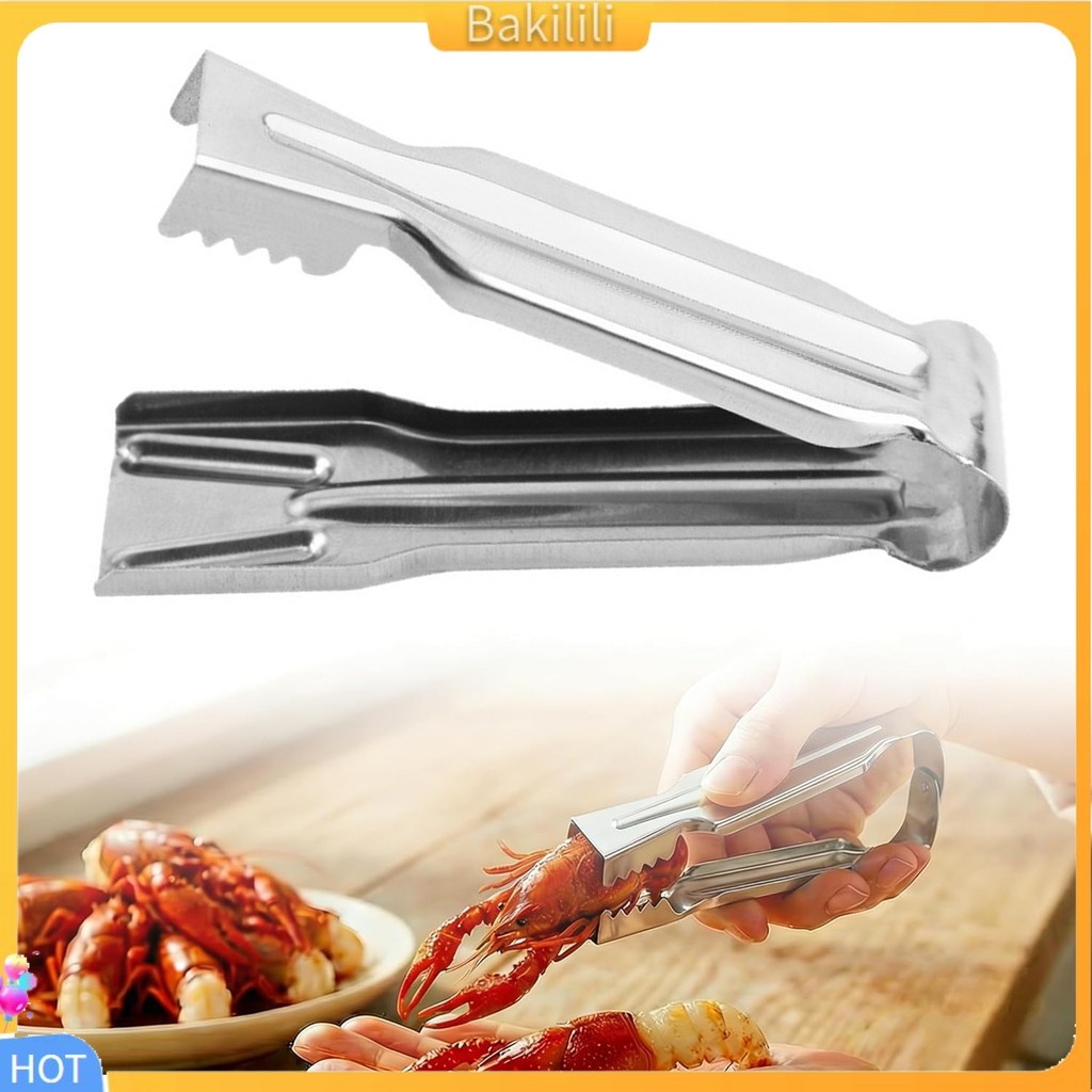 [bakilili.]Dụng cụ gọt vỏ tôm hùm bằng thép không gỉ Dụng cụ mở vỏ tôm hùm có răng cưa dễ dàng Vỏ sò