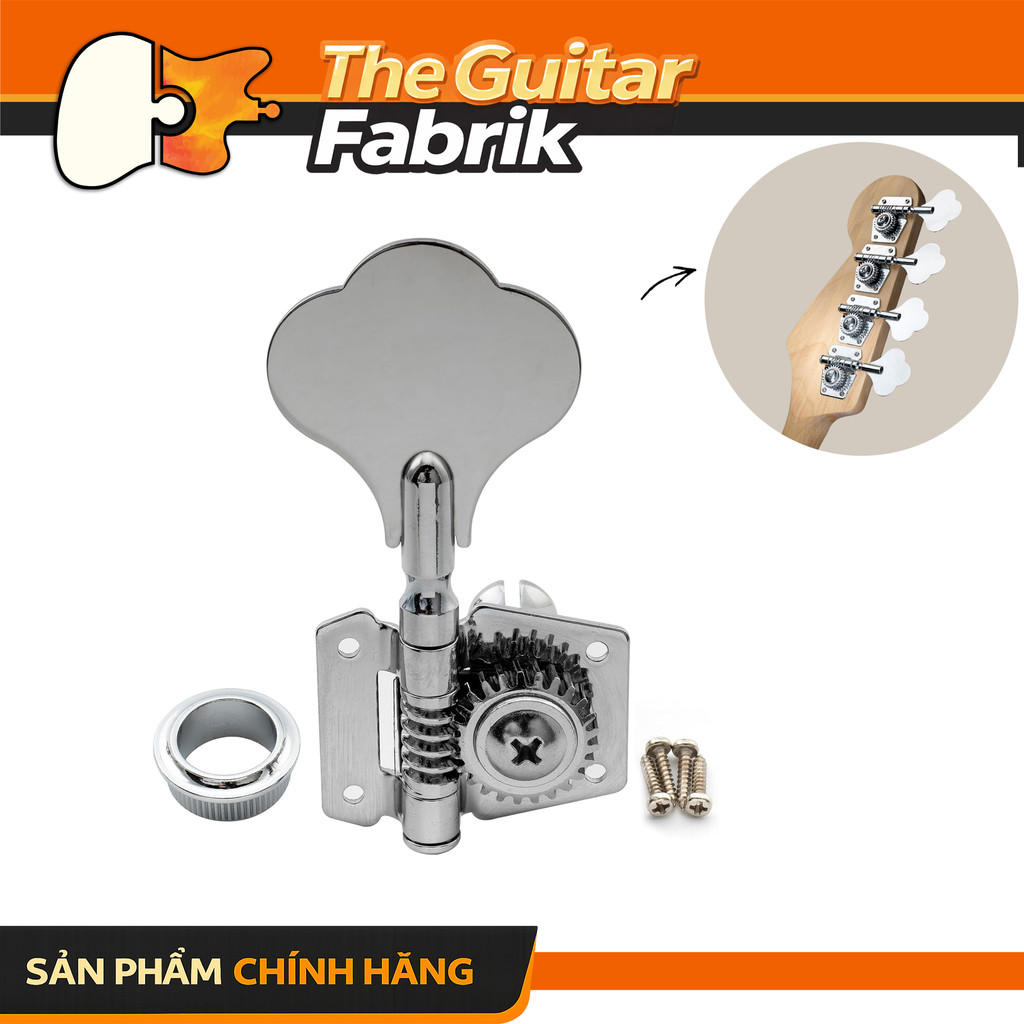 Khóa Lên Dây Guitar Bass – Bass Tuning Pegs Open Gear – Khóa Chỉnh Dây Jazz Bass / Precision Bass – 