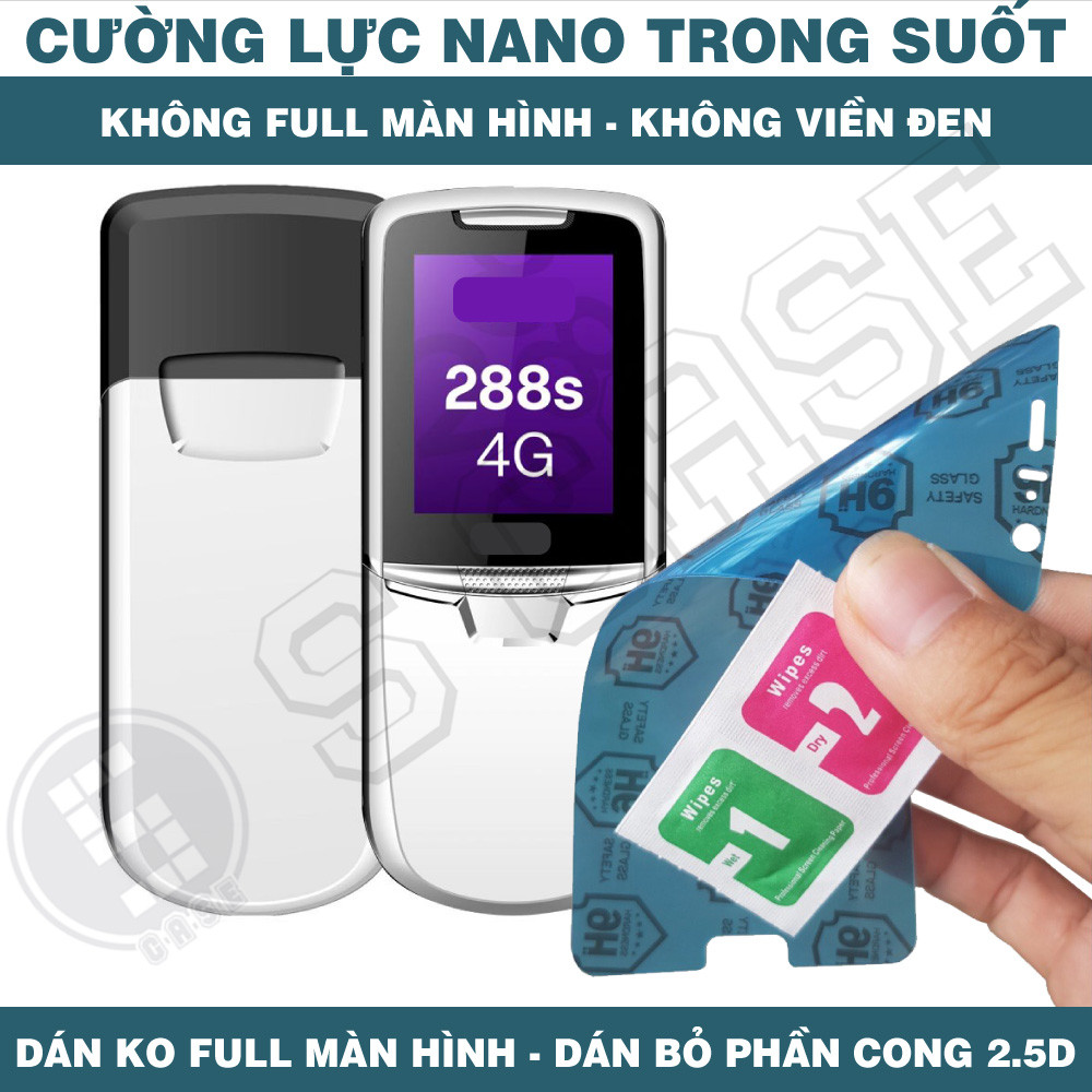 Cường Lực Nano Cho inoi 288s 4G - Trong Suốt, Không Full Màn, Không Viền Đen