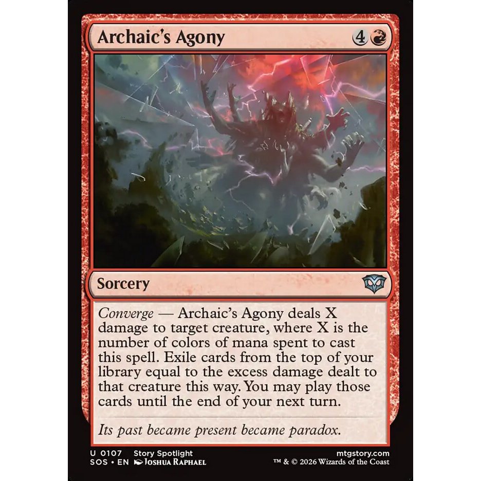 Archaic's Agony - uncommon - normal - SOS - 107 - (Uncom, Common) - Magic The Gathering