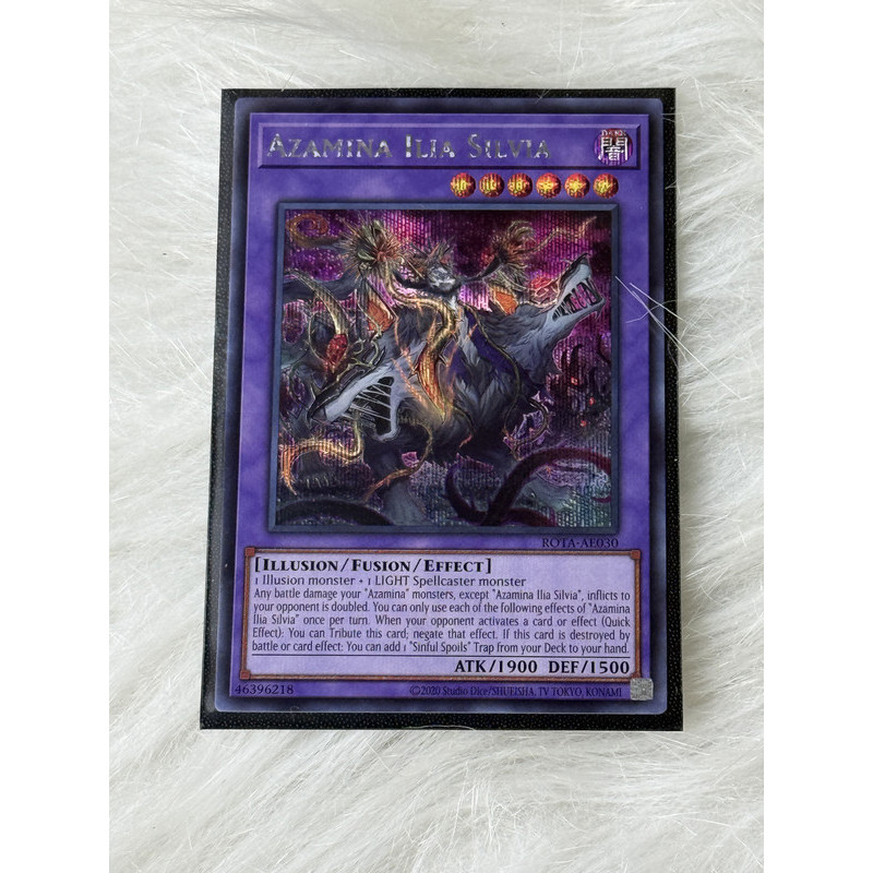 Thẻ bài Yugioh Tiếng Anh chính hãng:  "Azamina Ilia Silvia" (ROTA-AE030)